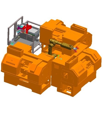 数控机床上下料机器人系统